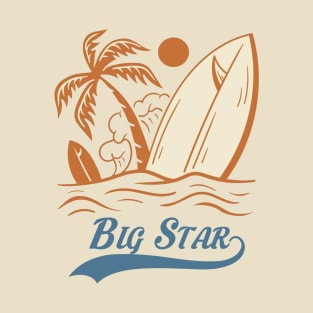 Vintage summer big strar T-Shirt