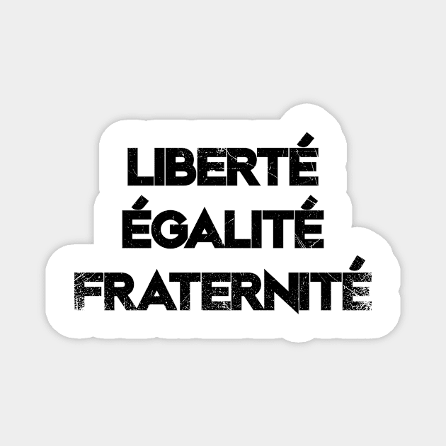 France National Motto Magnet by bluerockproducts