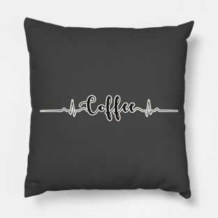 Coffee Lover Heartbeat Pillow