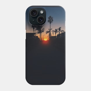 Hermosa Beach Sunset Palms Phone Case