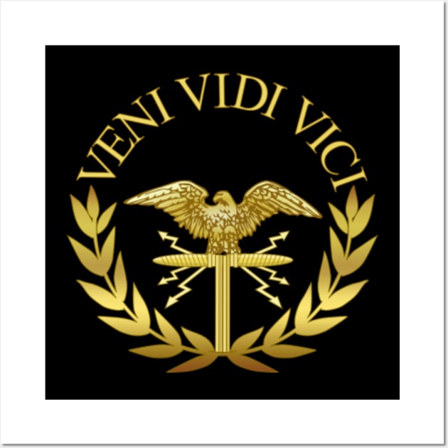 Veni Vidi Vici 'We Came We Saw We Conquered' Latin Saying Roman  Quote Inspirational White Poster for Sale by bard-art