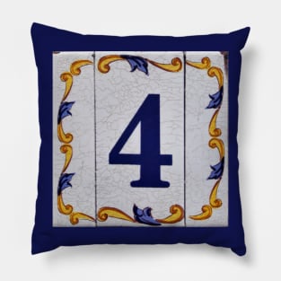 Number 4 Pillow