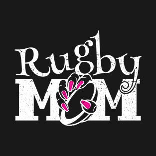 Rugby Mom Funny Women Mommy Mother's Day Distressed T-Shirt