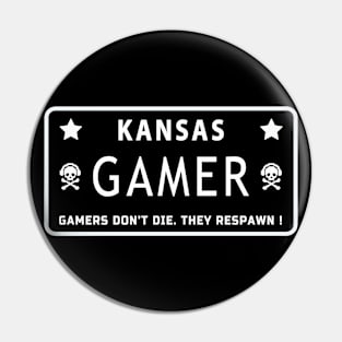 Kansas Gamer Pin