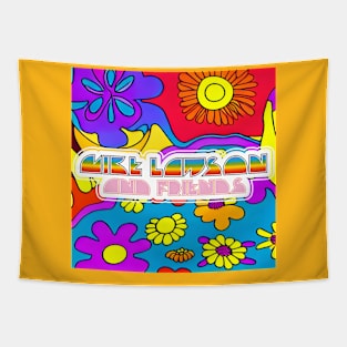 Psychedelic Flower - Mike Lawson and Friends Tapestry