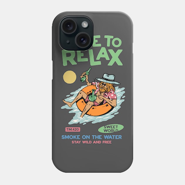 Time To Relax Phone Case by merry420