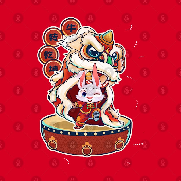 Year Of The Rabbit 2023 Chinese New Year 2023 Lion Dance by Sandra Holloman