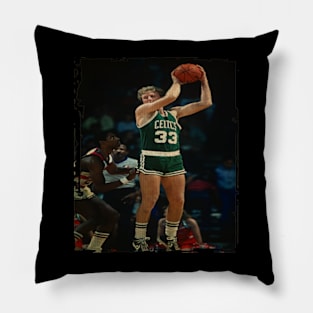 Larry Bird Celtics Vintage Pillow