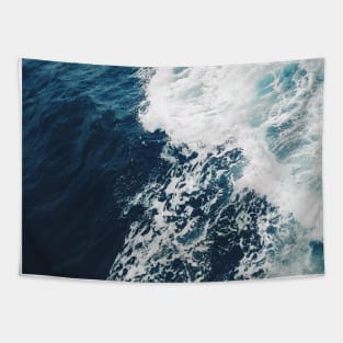 Deep Blue - Ocean Waves Tapestry