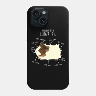 Abyssinian Guinea Pig Anatomy Phone Case