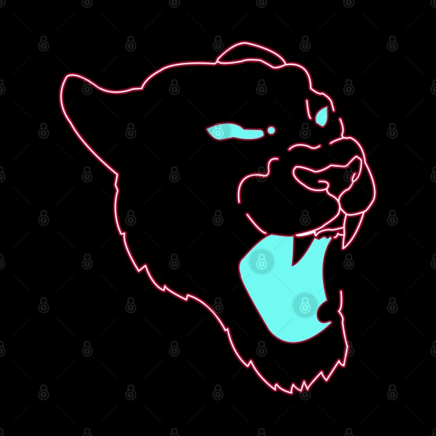 Neon Panther Graphic Illustration by StreetDesigns