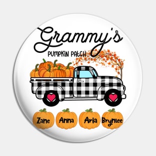 Grammy's Pumpkin Patch Truck Art, Happy Halloween Shirt, Fall Shirt, Grandma Birthday Gift, Personalized Pin