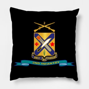 2nd Infantry Regiment  w Br - Ribbon Pillow