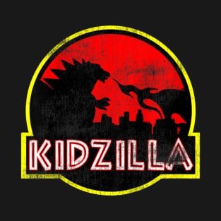 Distressed Boy's Girl's Birthday Kidzilla T-Shirt