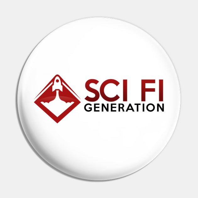 Sci Fi Generation rocket logo Pin by Sci Fi Generation Shop