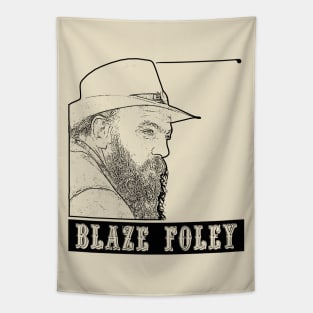 Blaze Foley // Black retro Tapestry