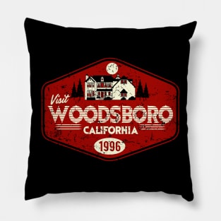 Visit Woodsboro Pillow