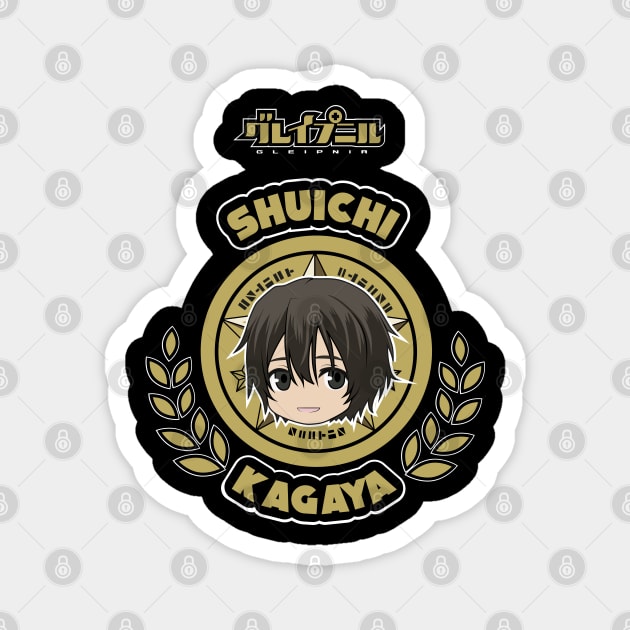 GLEIPNIR: SHUICHI KAGAYA CHIBI (BLACK) Magnet by FunGangStore