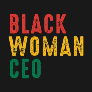 Black Woman CEO African American Female Entrepreneur T-Shirt