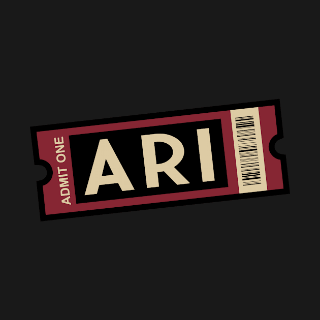 ARI Hockey Ticket by CasualGraphic