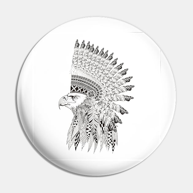 Cherokee Eagle Pin by Zpapa