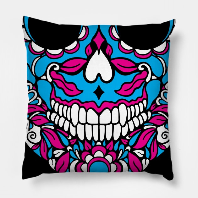 Sugar Skull Pillow by TerrorTalkShop