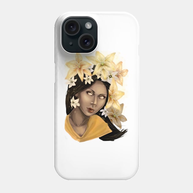 South Asian Lily Phone Case by georgiagoddard