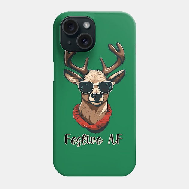 Festive AF Phone Case by RefinedApparelLTD