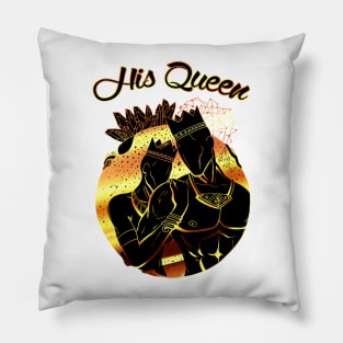 King and Queen Of The Stars - Black Gold His Queen Pillow