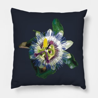 Lilikoi or Yellow Passion Fruit Flower Pillow