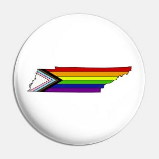 Progress pride flag - Tennessee Pin