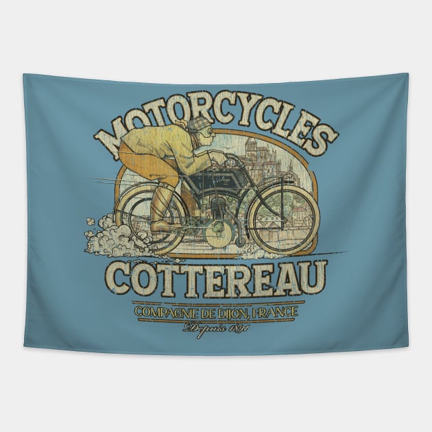 Motorcycles Cottereau 1891 Tapestry by JCD666