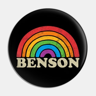 Benson - Retro Rainbow Flag Vintage-Style Pin