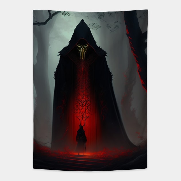 The king of the forest Tapestry by Dark Art World