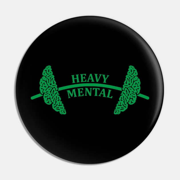 Heavy Mental Pin by aceofspace