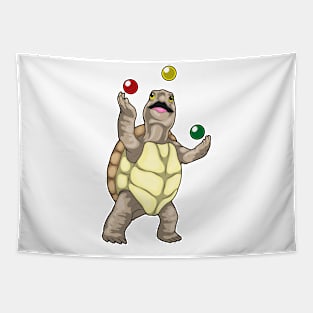 Turtle Juggler Juggle Tapestry