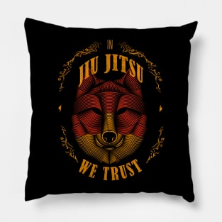 In Jiu Jitsu we trust: Jiu-Jitsu fighter Pillow