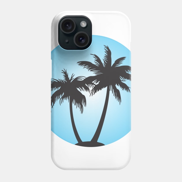 Coconut Tree on Beach Phone Case by arashbeathew