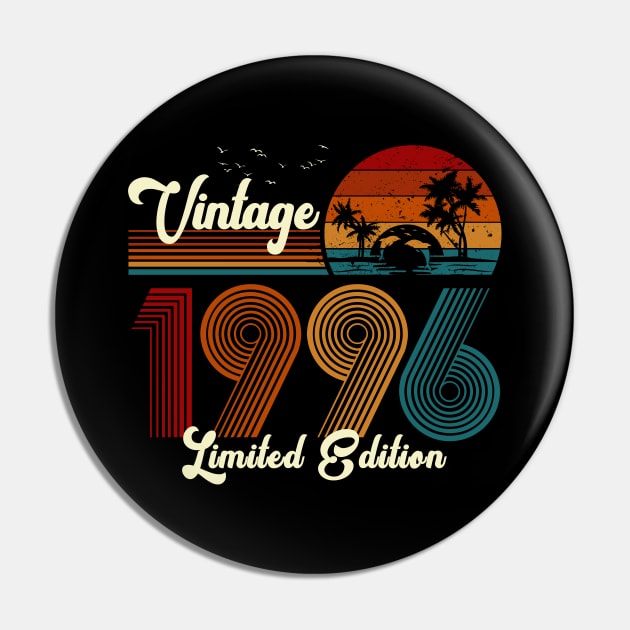 Vintage 1996 Shirt Limited Edition 24th Birthday Gift Pin by Damsin