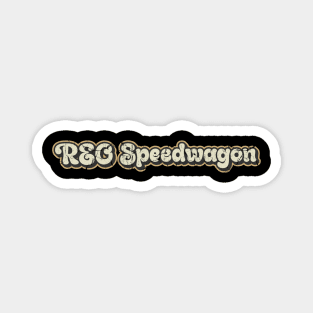 REO Speedwagon - Vintage Text Magnet