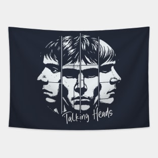 Talking Heads Retro Fan Art Tapestry