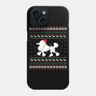 Poodle Ugly Xmas Family Matching Pajama Phone Case