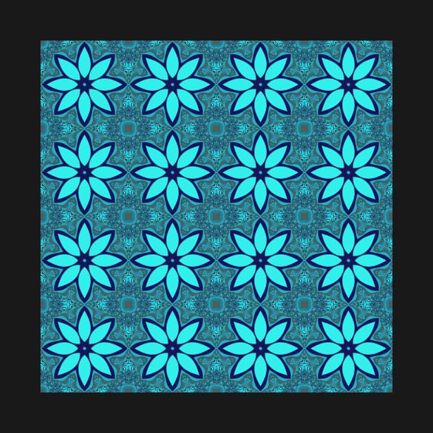 Blue flower fractal by RosNapier