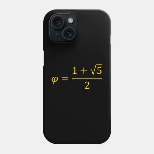 The Golden Ratio In Gold Phone Case