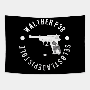 German pistol Walther P38 Tapestry