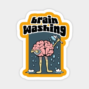 Brain washing t shirt Magnet