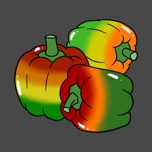 Three Rainbow Bell Peppers T-Shirt