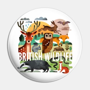 British Wildlife Pin