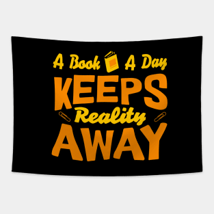 A Book A Day Keeps Reality Away Tapestry