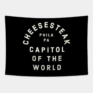 Cheesesteak Capitol of the World Philadelphia Vintage Tapestry